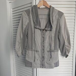 Gray Women's cropped Shirt